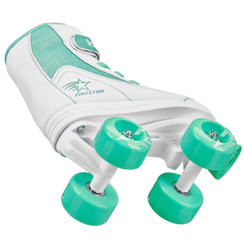 Roller Derby FireStar Youth Girl's Roller Skate White/Mint Size J13 - Image 3